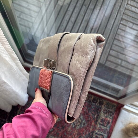 Balenciaga Multicolor Leather and Stingray Cherche Clutch - Picture 7 of 15